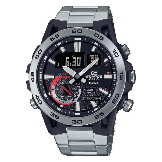 Casio Edifice Jam Tangan Analog Digital Pria Original Ecb-40D-1Adf