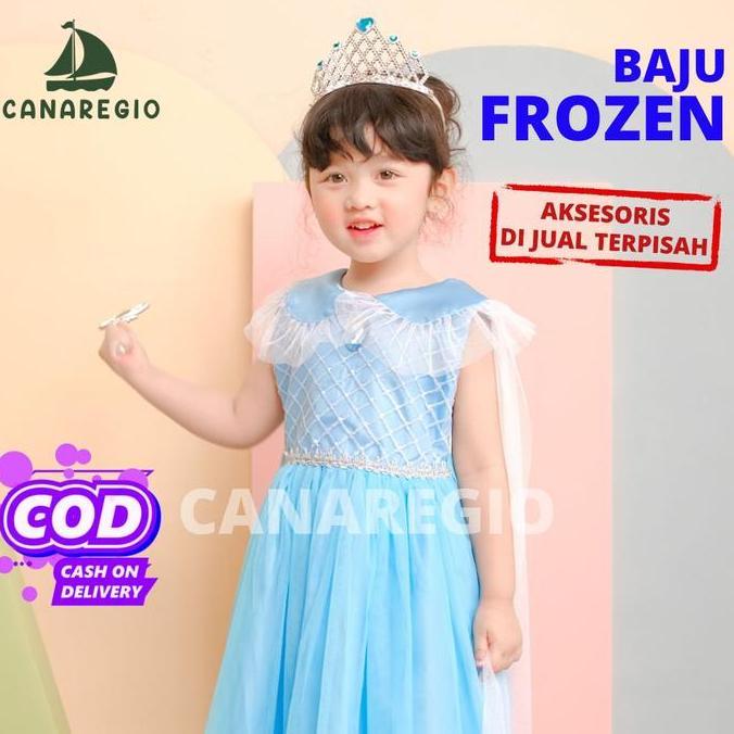 BEST SELLER BAJU FROZEN GAUN PESTA ANAK FROZEN BAJU PESTA ULANG TAHUN COSPLAY FROZEN ANAK