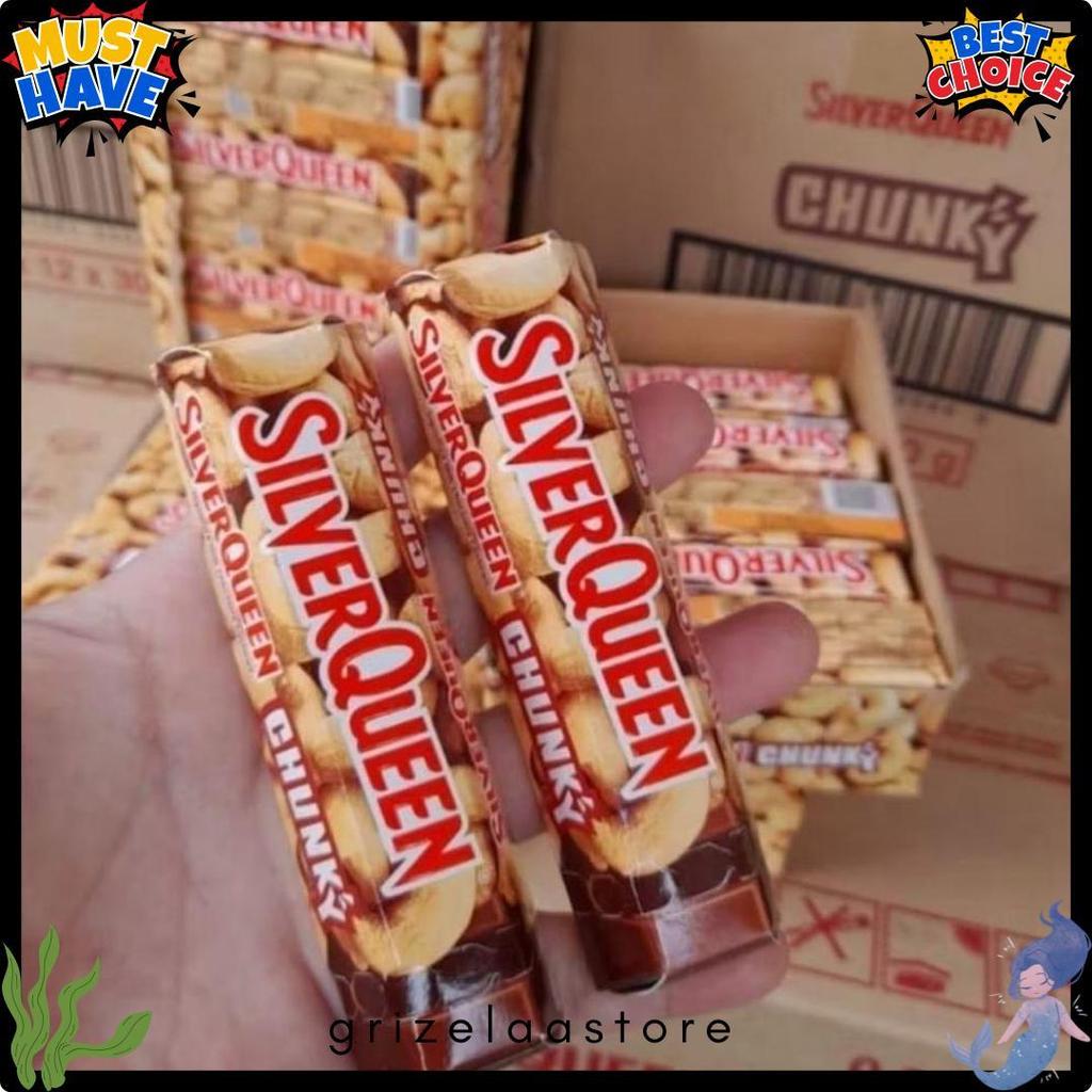 Silverqueen Ukuran Besar 55 Gram Chunky Bar 30 Gr - Coklat Valentine - Silverqueen Cashews