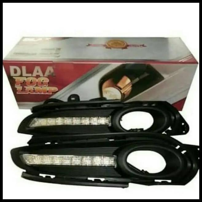TERMURAH LAMPU DRL FOGLAMP BUMPER DEPAN HONDA HRV HR-V 2014 SAMPAI 2017 PUTIH + SEN KUNING 2015 2016