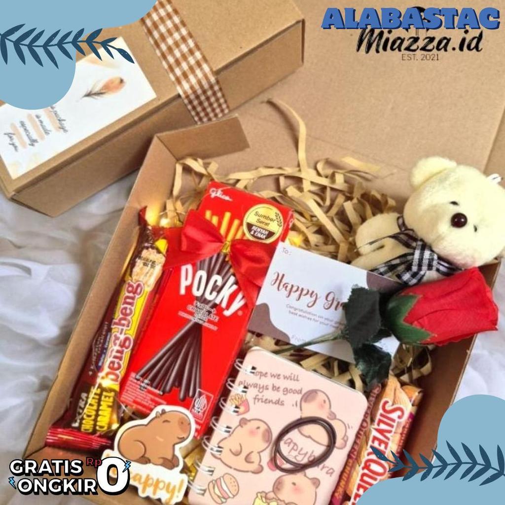 Hampers Snack Box Cokelat Kado Ulang Tahun Wisuda Hadiah Pacar Gift Box Buket Murah Jajan Skripsi Se