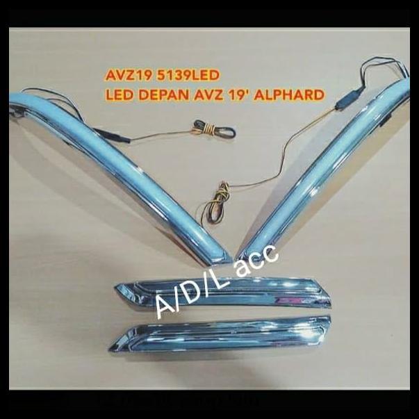 HOT DEAL LAMPU LED DRL DEPAN HEADLAMP + GRILL TOYOTA ALL NEW AVANZA 2019 2020 2021 MODEL ALPHARD + R