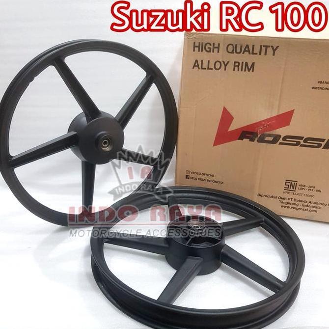 velg pelek VROSSI rossi suzuki RC 100 1set depan belakang goose 140 160 ring 17 Original