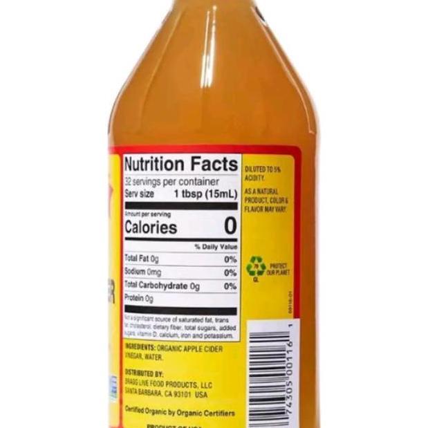 cuka apel bragg 473ml / apel vinegar / cuka apel organic