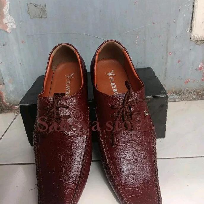 SEPATU PANTOFEL PLAYBOY KULIT / SEPATU FORMAL PRIA PLAYBOY ( COKLAT ) SEPATU KERJA KANTOR PRIA Karet