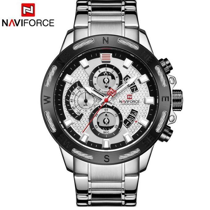 Naviforce Jam Tangan Analog Pria Nf-9165M Stainles Steel