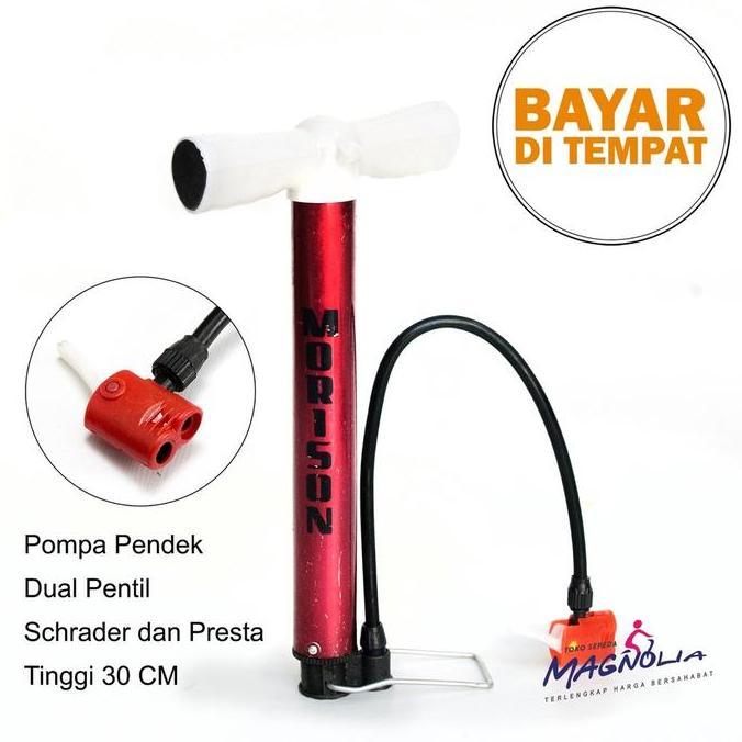 Promo Pompa Angin Ban Sepeda Motor Gerobak Angkong Mini Portable Murah Diskon