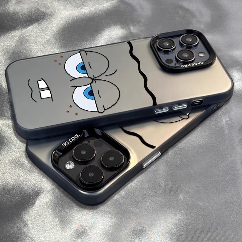 CUCI GUDANG Spongebob case iPhone seri Kompatibel untuk case hp iPhone 11 12 13 14 15 pro promax cas