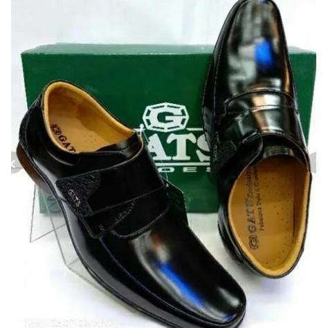 Sepatu Pantofel Pria Sepatu Kulit Gats ZU 1 - Brown