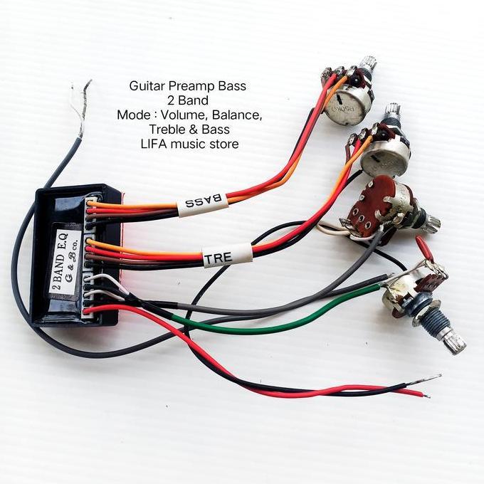 Preamp Bass 2 Band Mode : Volume, Balance, Treble & Bass