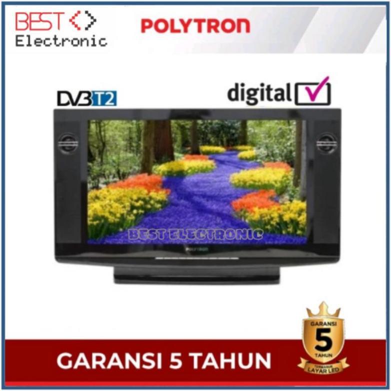 TV DIGITAL tabung LED TV POLYTRON 24 inch PLD 24V123 / 24V223 USB MOVIE