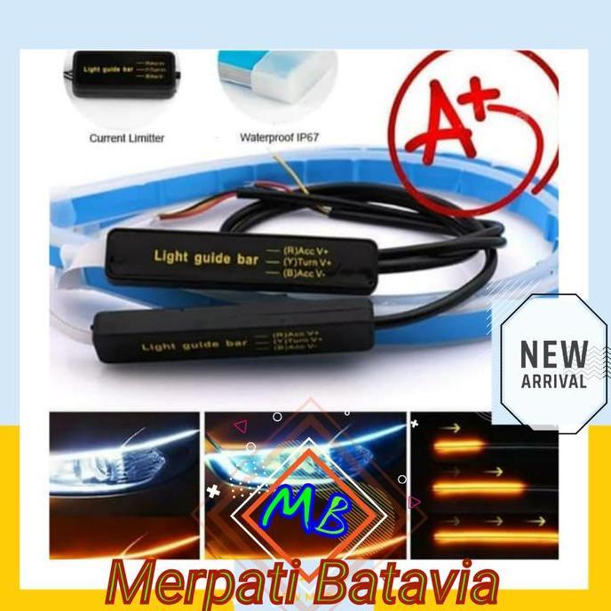 Lampu Alis Mobil Avanza Ertiga Car LED DRL + SEN SIGN (isi 2 / R-L)