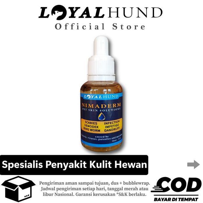 Nimaderm Obat Kulit Kucing Anjing Jamur Scabies Gatal dan Luka.