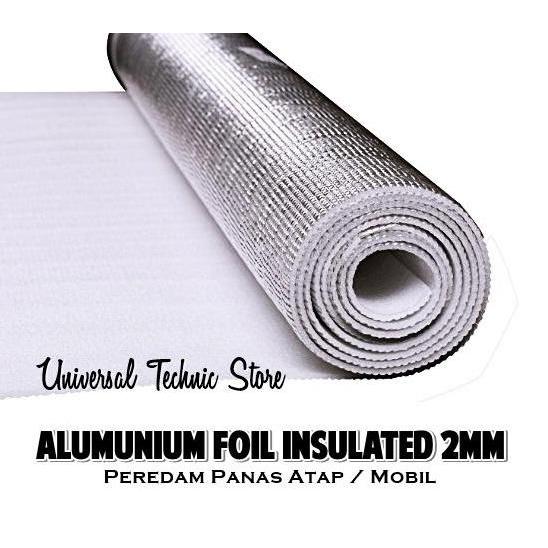 Aluminium Foil Insulated Penahan Peredam Panas Atap / Kap Mobil 2mm