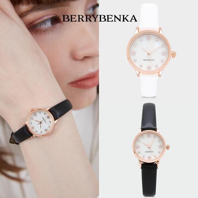Berrybenka - Jam Tangan Kulit Wanita Sofia Cherry Pearl Watches
