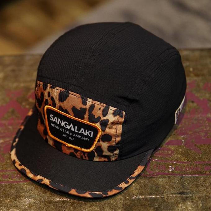 Topi SANGALAKI Sportcap Leopard Camo Black