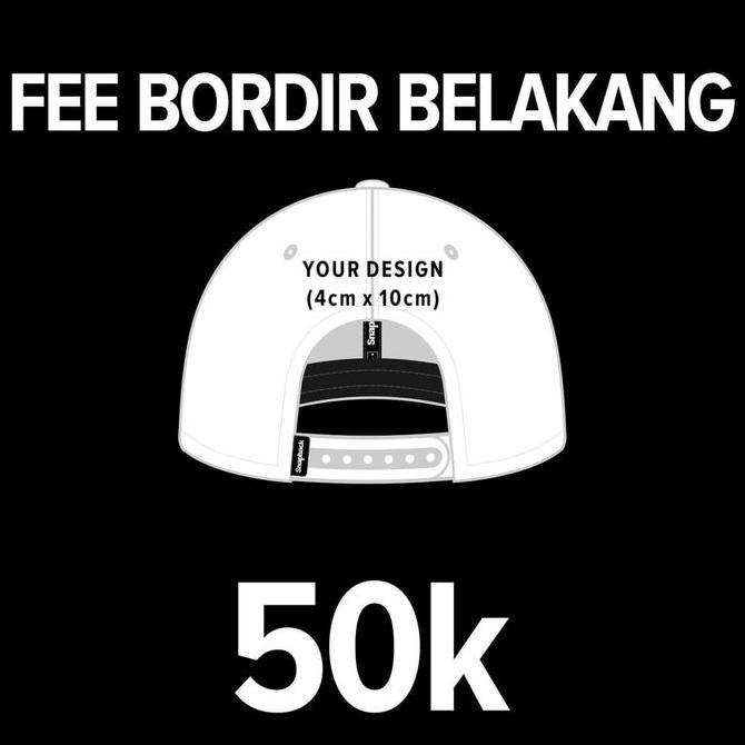 Topi baseball impor bordir snapback Custom Free Bordir Tulisan Depan