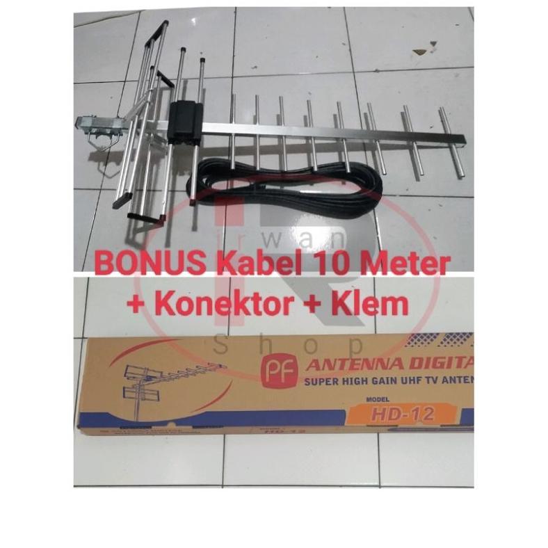 Antena TV Digital PF HD 12 Outdoor / Antena Tv PF HD 12 Digital + Kabel