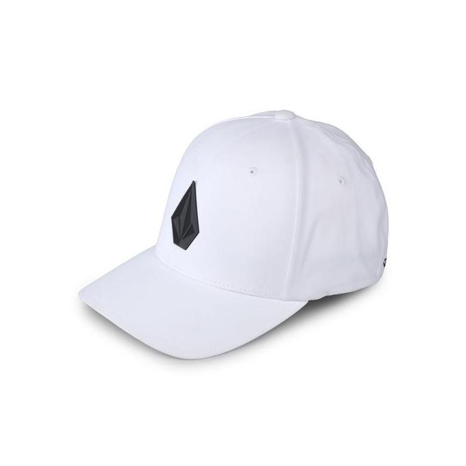 VOLCOM MCP STONE TECH FLEXFIT DELTA HAT WHITE