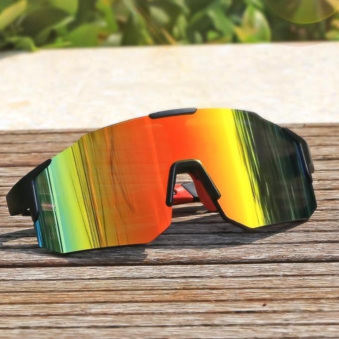 Promo Kacamata Hitam Luar Ruangan Baru Kacamata Hitam Olahraga Tahan Angin Kacamata Hitam Bersepeda 