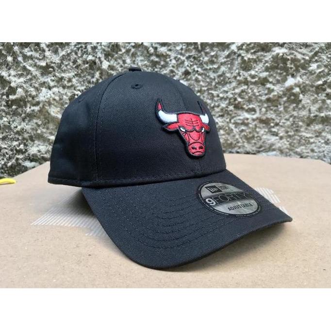 Topi New Era 9Forty Chicago Bulls Black Velcro Cap 100%
