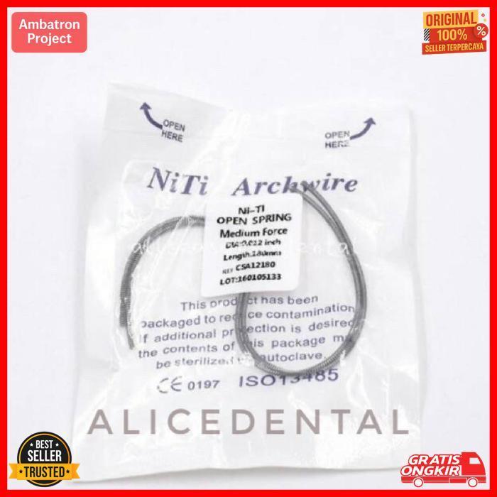 Original Dental Open Coil Spring Ortho Ocs Orthodontic Kawat Per Niti Pegas Spiral Bracket Braces Ni