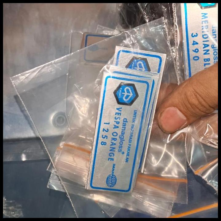 GRATIS ONGKIR STICKER DANAGLOSS REPARASI VESPA ORANGE REPRO BARU CAKEP