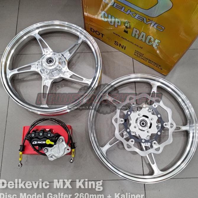 Paketan Velg Racing Delkevic Kspeed Bintang Laut MX King 160 185 ring 17 Velek Velk CNC K Speed + Pi