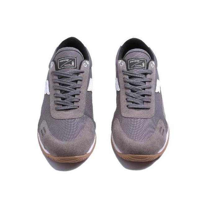 Footstep Footwear Sepatu Sneaker Snature Pria Fusion V2 Grey Orinal Shoes Kerja Casual Snekers Hitam