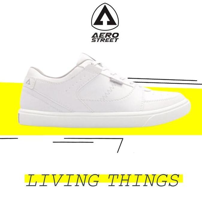 Aerostreet Hoops Low Abu Muda Putih - Sepatu Sneakers Casual
