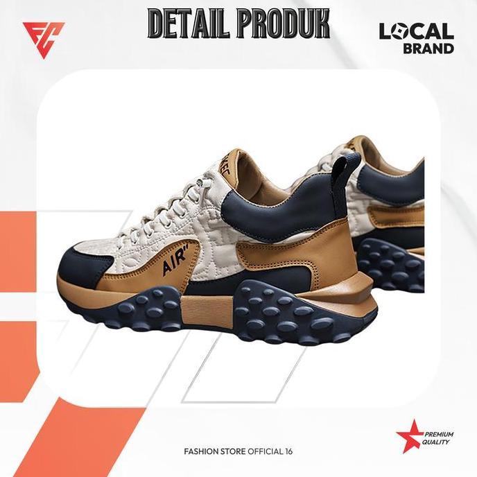 Sepatu Sneakers Casual Pria Sepatu Sport Cowok Import Premium Jumbo