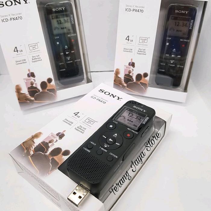 Voice Recorder Sony ICD-PX470 Perekam Suara Sony ICD PX 470 Rekorder