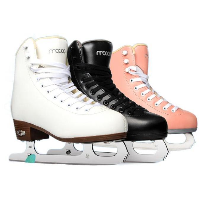 Terlaris Genuine Leather Ice Figure Skates Shoes Professional Thermal Warm Thicken Skating Shoe With