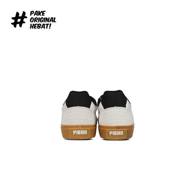 Piero Sepatu Sneakers - White Gum Black