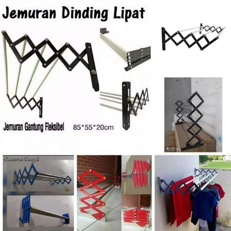 Jemuran Dinding Lipat Jemuran Gantung
