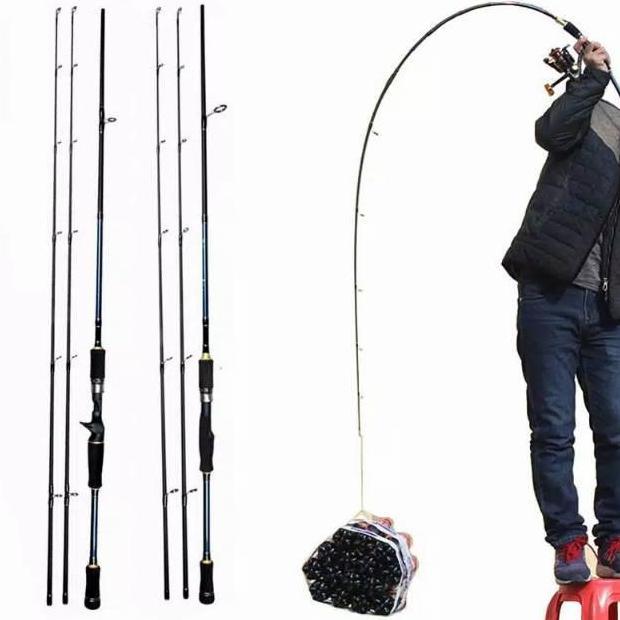 Ready Joran Fiber Carbon Karbon Fishing Of Catch Spinning Casting 180