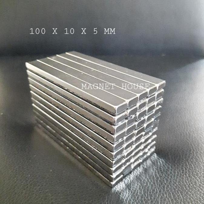 Magnet Neodymium Persegi Balok 100X10X5 Mm 100X10X5Mm 100Mmx10Mmx5Mm Kualitas Terbaik Harga Termurah