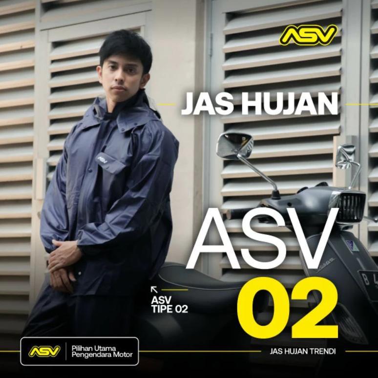 Jas Hujan ASV Karet ASLI 100% ORIGINAL PREMIUM Mantel ASV Versi 1 2 Asli Tebal Kualitas No.1 Full Ru