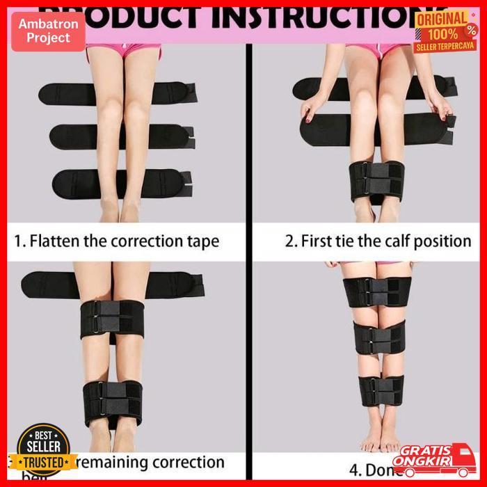 Original Alat Koreksi Kaki O / X. Sabuk Pelurus Kaki O Dan X. Alat Terapi Kaki O Dan X