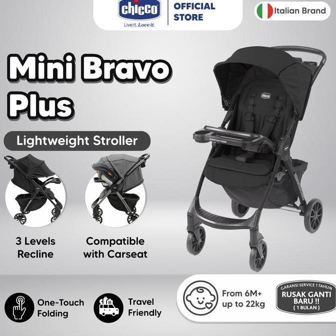 TERBARU Chicco Stroller Mini Bravo Plus / Kereta Dorong Bayi / Kereta Bayi / Stroller Baby / Strolle