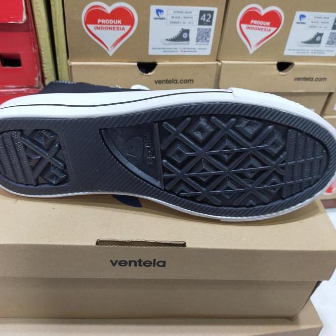 Sepatu sekolah VENTELA orinal tinggi hitam putih