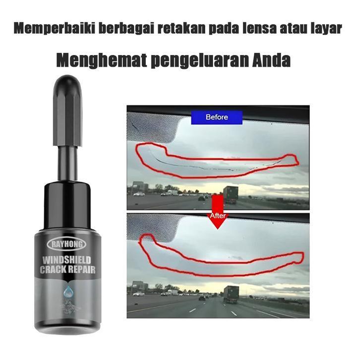 Pemulihan Cepat/Teknologi TerbaruLem Kaca Depan Mobil Retak Tanpa Bekas Glass Perbaikan Kit Lem Pere