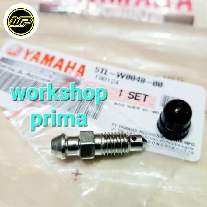 Promo Baut nepel 5TL pembuangan angin selang disc cakram rem Depan Mio Lama Sporty 2004 - 2007 Ori D