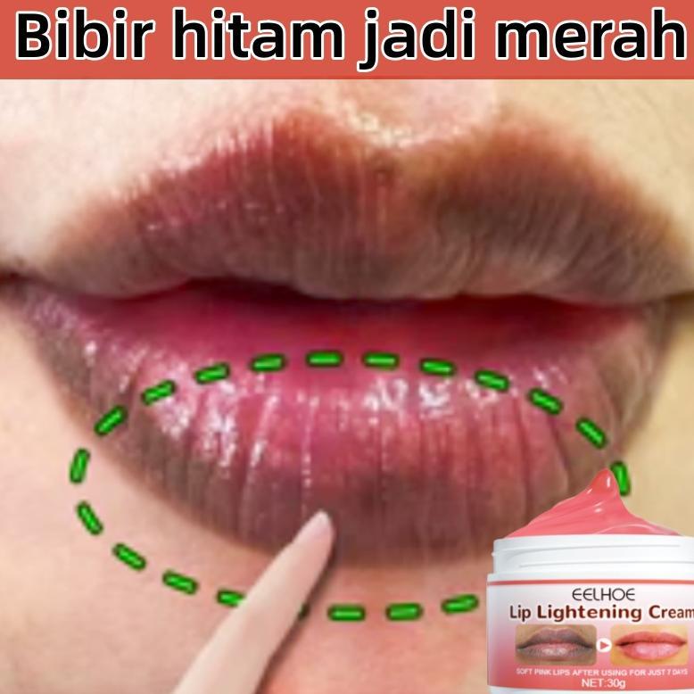 Pelembab bibir Bibir hitam jadi merah Masker bibir untuk bibir hitam dan kering Krim pemutih bibir P