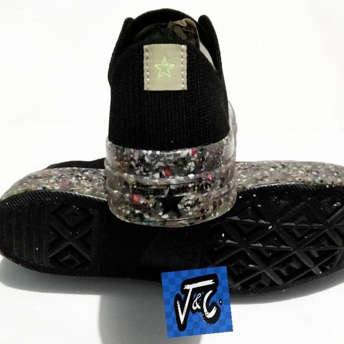 Sepatu Converse Chuck 70 70s Renew Recycled Knit Ox Black Murah