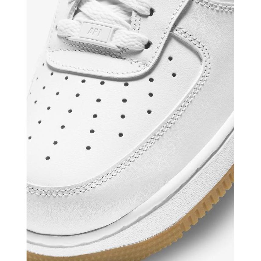 NIKE AIR FORCE 1 '07 WHITE GUM LHT BROWN ORINAL