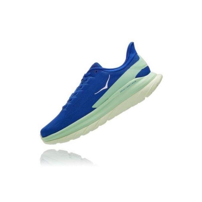 HOKA ONE ONE MACH 4 NAVY GREEN Free kaos kaki (BNIB) Casual Shoes Pria Sneakers Sport Black