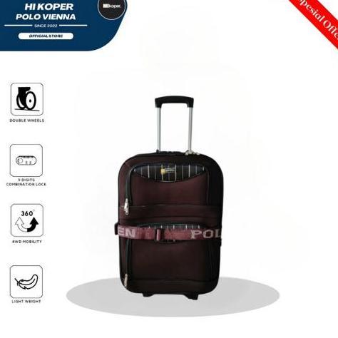 NEW POLO BEN SIZE 24 INCH KOPER KAIN KANVAS ORIGINAL KABIN & BAGASI PREMIUM BEST