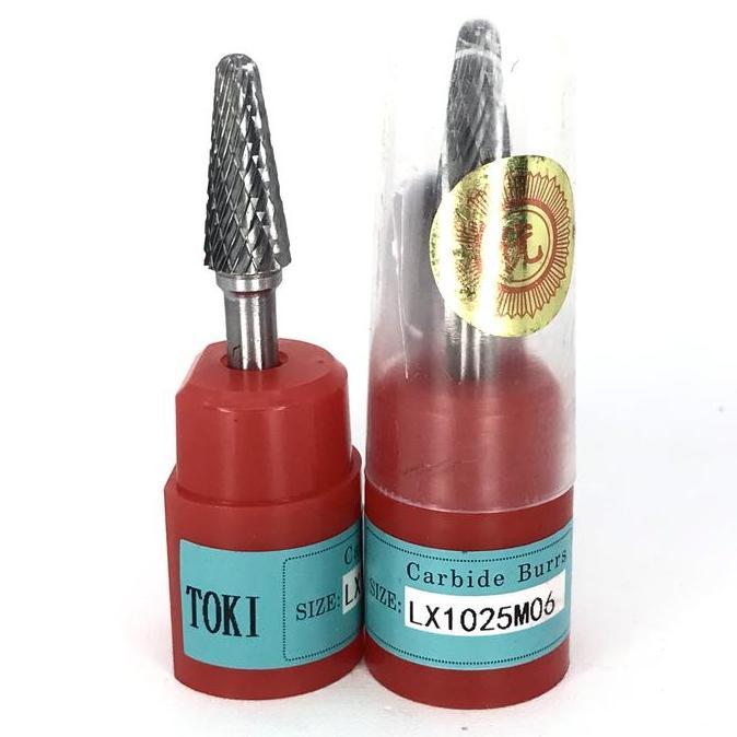LX1025M06 Toki Mata Tuner rotary burr carbide 10 mm shank 6 mm baru