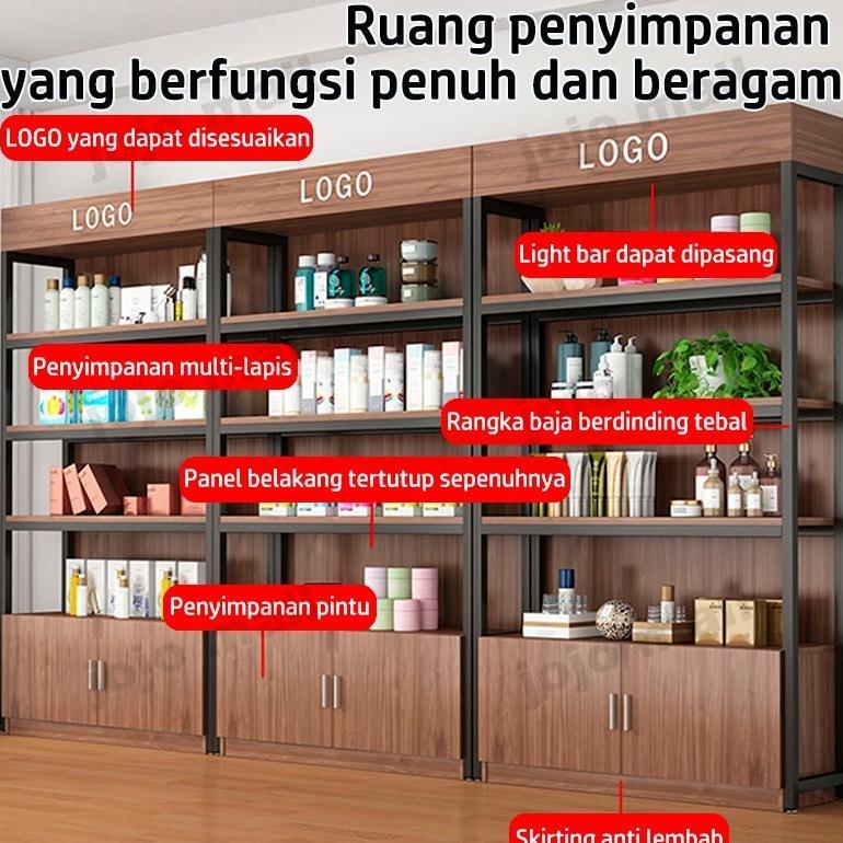 Rak Supermarket Rak Gondola Rak Market  Rak Display Toko Rak Penyimpanan Gudang Rak Bensin Rak Dapur